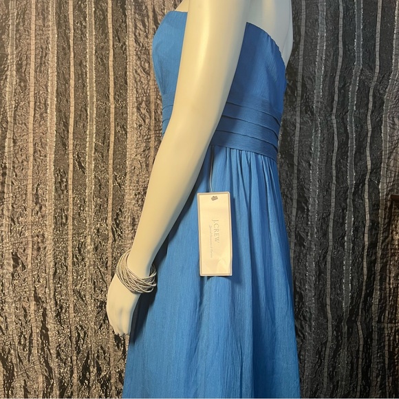J Crew blue strapless party dress - Picture 7 of 17